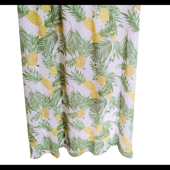 NWT SKIES ARE BLUE (ANTHRO) Pineapple Multi Print Midi Skirt Yellow/Green Sz 3X - Picture 6 of 9